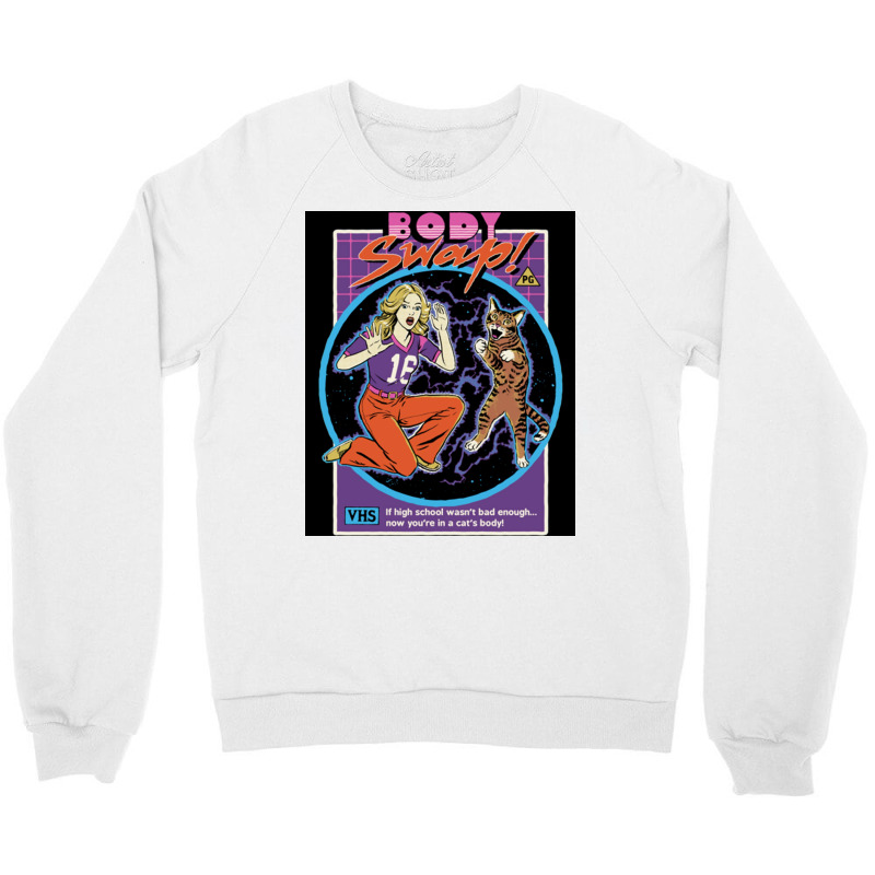 Body Swap Poster Blue Crewneck Sweatshirt | Artistshot