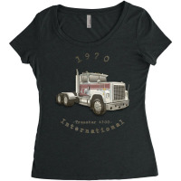 1970 International Transtar 4300 Classic Truck 1 Women's Triblend Scoop T-shirt | Artistshot