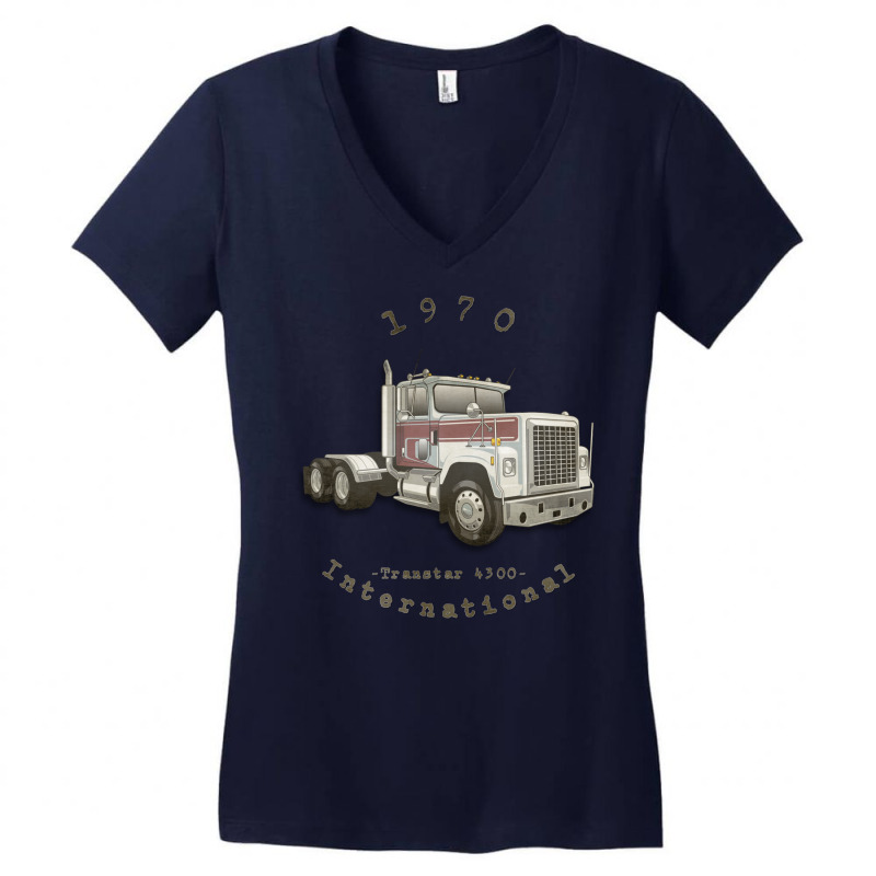 1970 International Transtar 4300 Classic Truck 1 Women's V-Neck T-Shirt by tlhoweyuulil | Artistshot