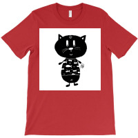 Black And White Cat Nr11 Poster 70s T-shirt | Artistshot