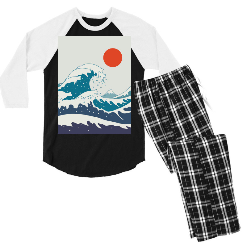 Cat Landscape 34 Poster Aesthetic Men's 3/4 Sleeve Pajama Set by reejanhuddau | Artistshot