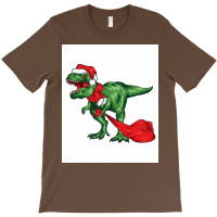 Dinosaur Christmas Funny Poster Girl T-shirt | Artistshot