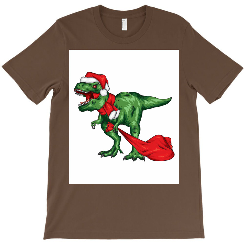 Dinosaur Christmas Funny Poster Girl T-Shirt by dergiakcjaj | Artistshot