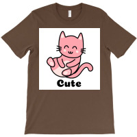 Cat Cartoon Decided Cute Poster Green T-shirt | Artistshot