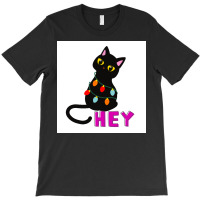 Cat Sayes Hey Poster Aesthetic T-shirt | Artistshot