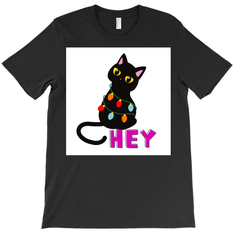 Cat Sayes Hey Poster Aesthetic T-Shirt by reejanhuddau | Artistshot