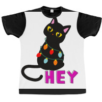 Cat Sayes Hey Poster Aesthetic Graphic T-shirt | Artistshot