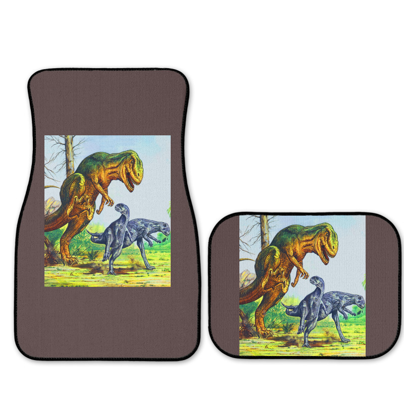 Allosaurus Vs Dryosaurus Poster Nostalgia Full Set Car Mats | Artistshot