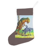 Allosaurus Vs Dryosaurus Poster Nostalgia Holiday Stocking | Artistshot