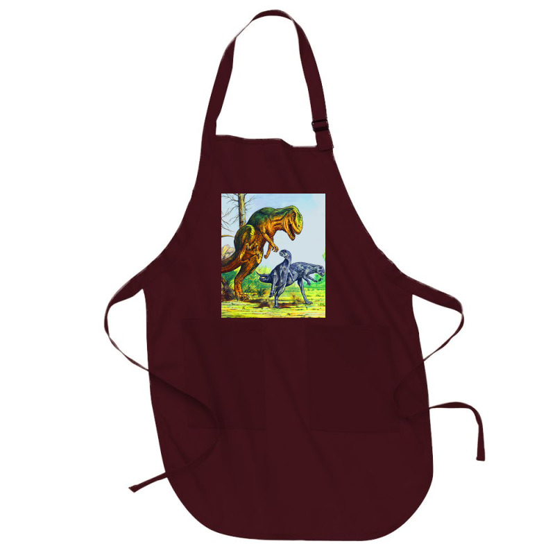 Allosaurus Vs Dryosaurus Poster Nostalgia Full-length Apron | Artistshot