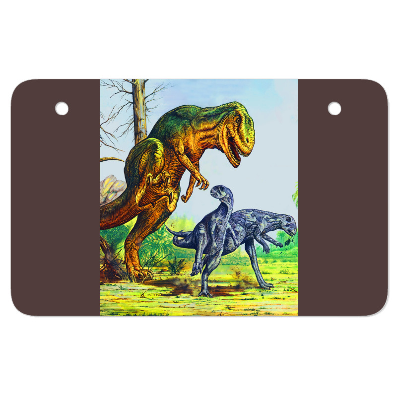 Allosaurus Vs Dryosaurus Poster Nostalgia Atv License Plate | Artistshot