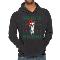 Boston Terrier Ugly Christmas Sweater Vintage Hoodie | Artistshot