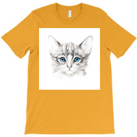 Cats Chat Quotthe Charcoal Catquot Poster Blue T-shirt | Artistshot