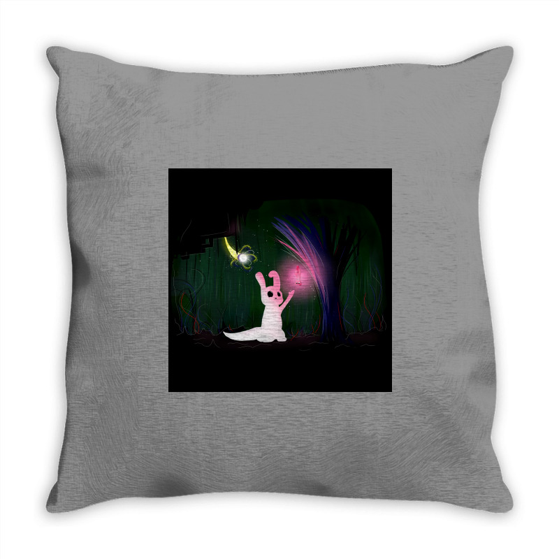 Glowing Slugcat Rain World Poster 80s Throw Pillow | Artistshot