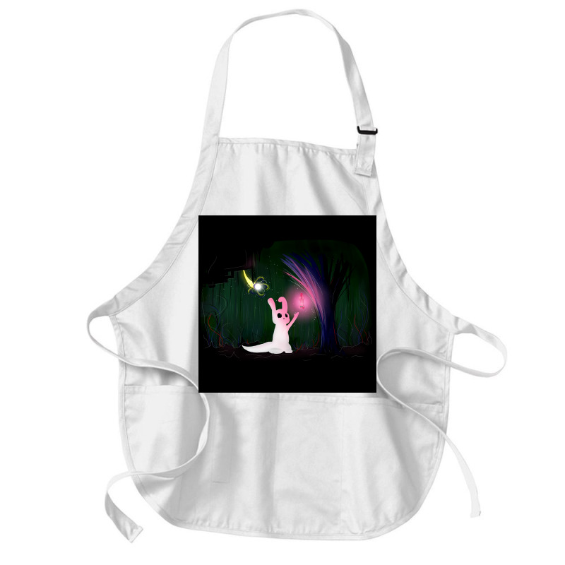 Glowing Slugcat Rain World Poster 80s Medium-length Apron | Artistshot