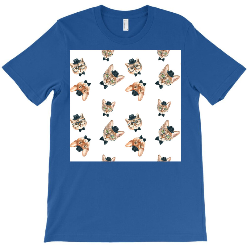 Cool Cat Pattern Poster Aesthetic T-shirt | Artistshot