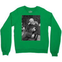 Derrida And A Cat Poster Gift Crewneck Sweatshirt | Artistshot