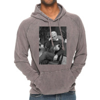 Derrida And A Cat Poster Gift Vintage Hoodie | Artistshot