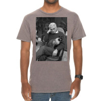 Derrida And A Cat Poster Gift Vintage T-shirt | Artistshot