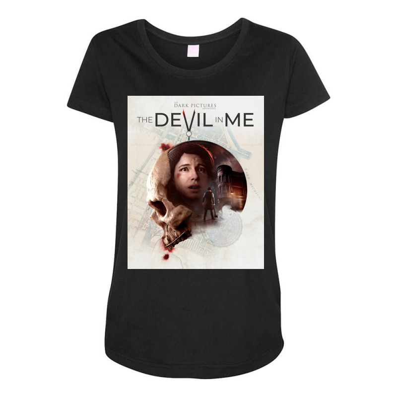 The Devil In Me Maternity Scoop Neck T-shirt by albalgutierrez | Artistshot