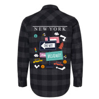 Broadway Sign City New York Flannel Shirt | Artistshot