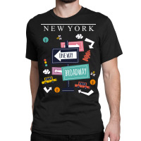 Broadway Sign City New York Classic T-shirt | Artistshot