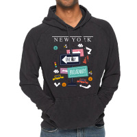 Broadway Sign City New York Vintage Hoodie | Artistshot