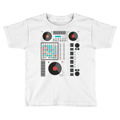 Electronic Music Synthesizer Techno Music For Dj Producer Pullover Hoo Toddler T-shirt Designed By Danaisenrikamelgar