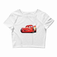 Angry Lightning Mcqueen Crop Top | Artistshot