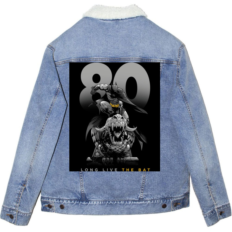 Bat 80 Years Live The Bat  Cute Unisex Sherpa-lined Denim Jacket | Artistshot