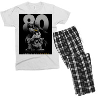 Bat 80 Years Live The Bat  Cute Men's T-shirt Pajama Set | Artistshot