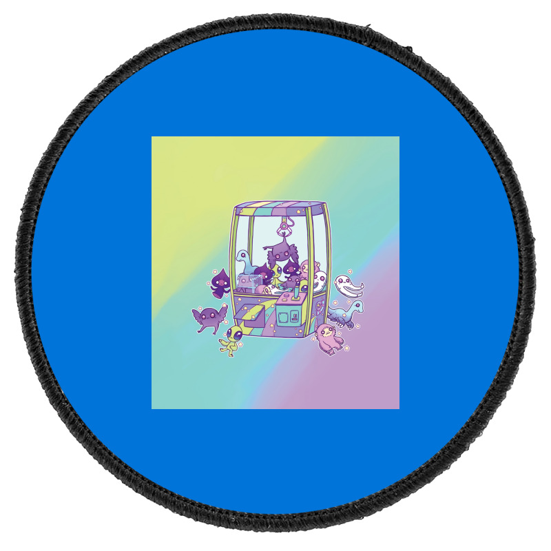 Cryptid Crane Game Machine Poster Nostalgia Round Patch | Artistshot