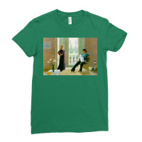 David Hockney Mr And Mrs Clark And Percy Analyse Poster Yellow Ladies Fitted T-shirt | Artistshot