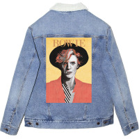 Bowie David Unisex Sherpa-lined Denim Jacket | Artistshot