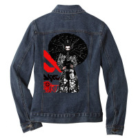 Cyberpunk Geisha Futurist Urban Style Ladies Denim Jacket | Artistshot