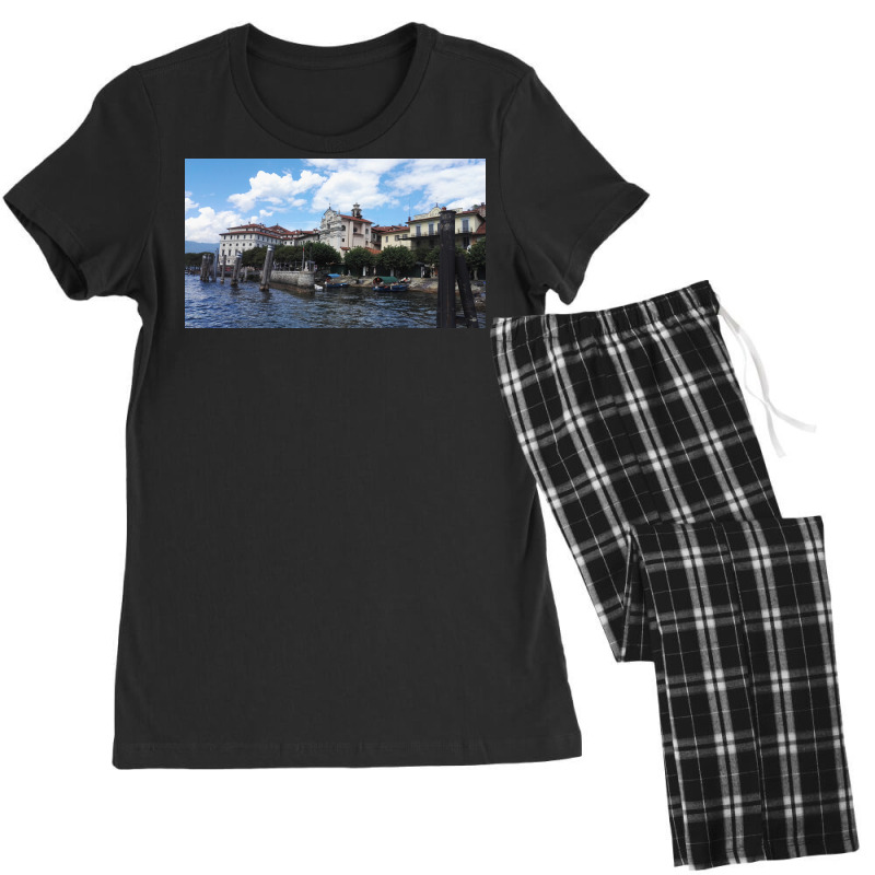 Borromean Islands In Lago Maggiore Arriving By Boat Poster Nostalgia Women's Pajamas Set by munyadeadyu | Artistshot