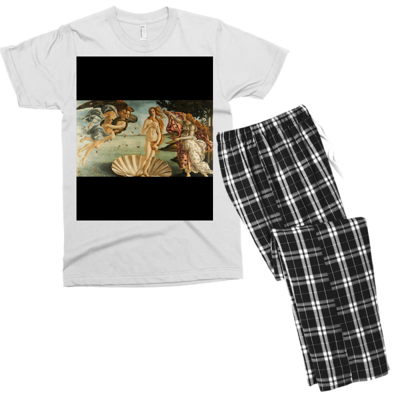 Botticelli Birth Of Venus  Cute Men's T-shirt Pajama Set | Artistshot