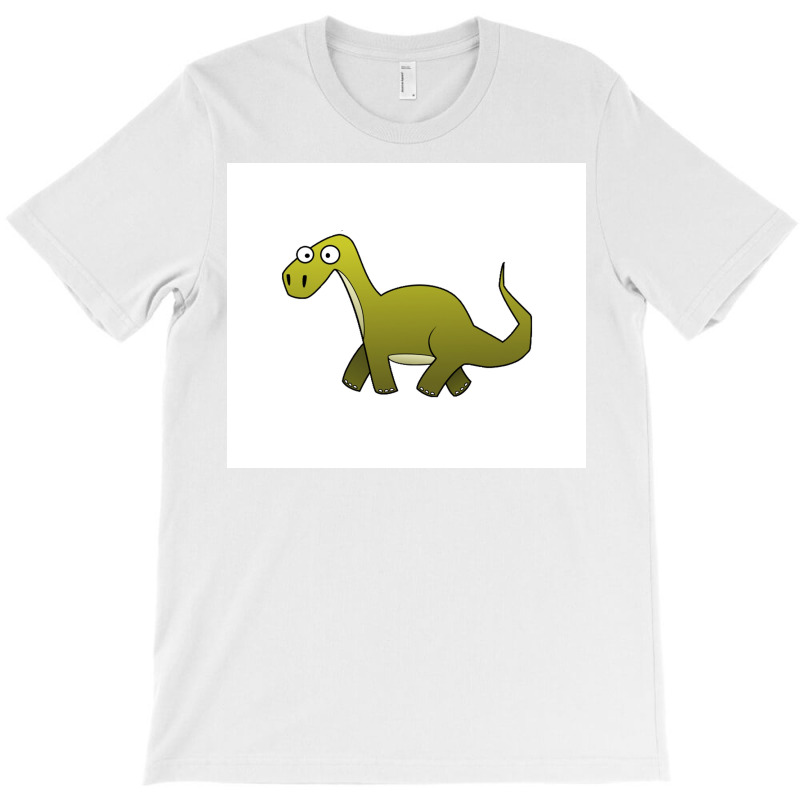 Brontosaurus Dinosaur Cartoon Poster 80s T-shirt | Artistshot