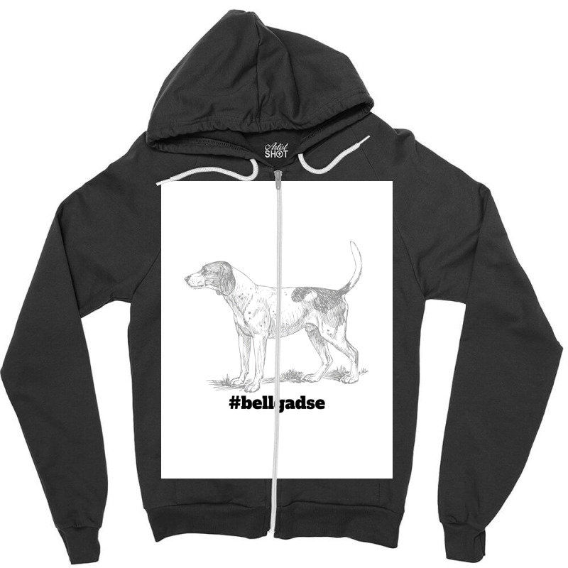 Dog Bellgadse Geek Nerd Animal Web Culture Yodel Internet Nerd Poster Zipper Hoodie | Artistshot