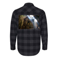 Cave Temple Poster Nature Flannel Shirt | Artistshot