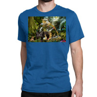 Jaguar Waterfall Jungle Poster Red Classic T-shirt | Artistshot