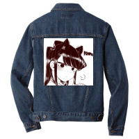 Komi San Cat Poster 70s Men Denim Jacket | Artistshot