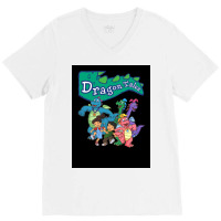 Dragon Tales Graphic Poster 80s V-neck Tee | Artistshot