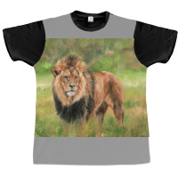 Lion Poster Travel Graphic T-shirt | Artistshot