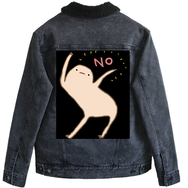 Honest Blob Says No Essential  Aesthetic Unisex Sherpa-lined Denim Jacket | Artistshot