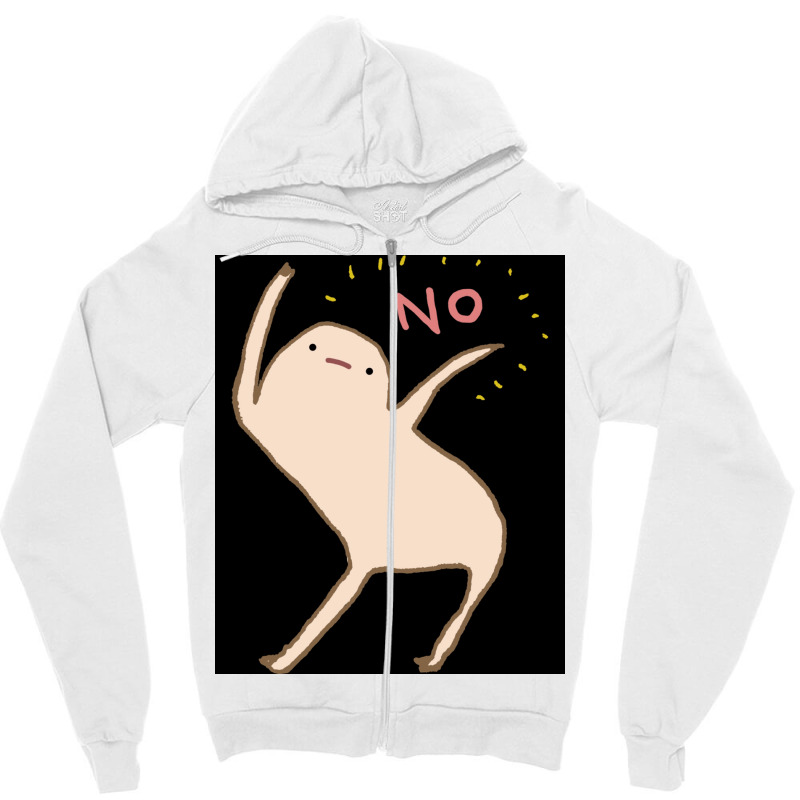 Honest Blob Says No Essential  Aesthetic Zipper Hoodie | Artistshot