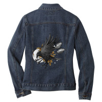 Day Gifts Eat Crow Halloween Makeup Sleep Cute Graphic Gift Ladies Denim Jacket | Artistshot