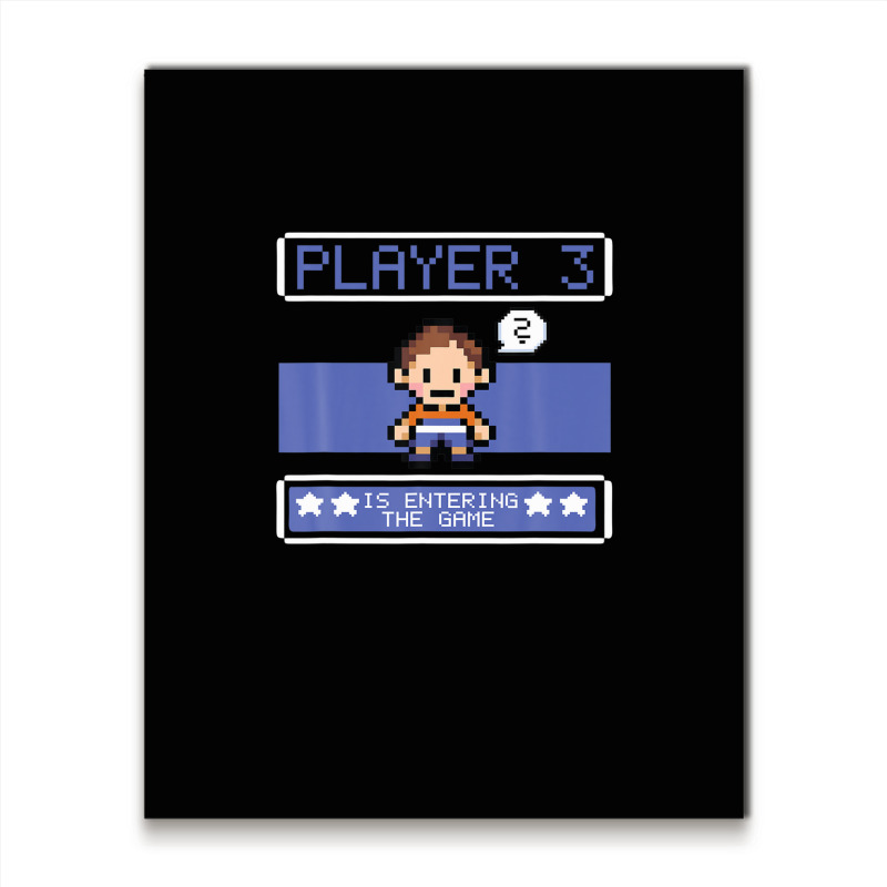 Mens Player 3 Is Entering The Game - 8 Bit Video Games Swingers Metal Print Vertical by sromydivlevn | Artistshot