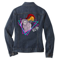 Cyborg Roman Soldier Vaporwave Ladies Denim Jacket | Artistshot