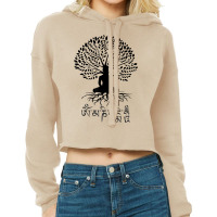 Buddha Om Mani Padme Hum Buddhist Mantra Tree Of Life T Shirt Cropped Hoodie | Artistshot